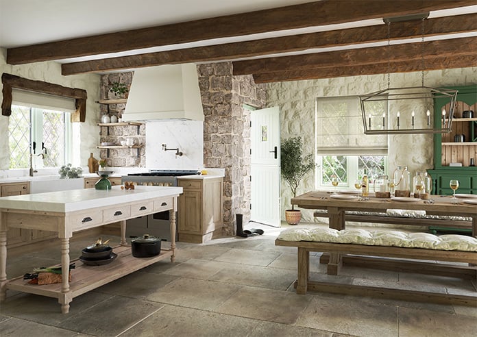 Pescara Voile, Oat - Motorised Roman Blind - Image 6